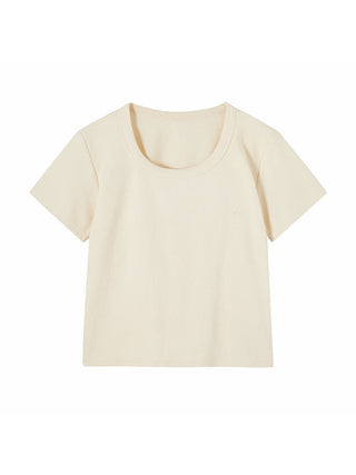 CHGG U-neck Short-sleeved Spice Girl T-shirt KT1403 - KTchic