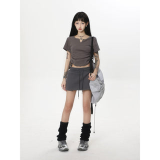 CHGG V-Neck Short Sleeve Spicy Girl T-shirt KT1543