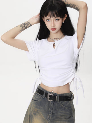 CHGG V-Neck Short Sleeve Spicy Girl T-shirt KT1543