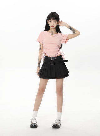CHGG V-Neck Short Sleeve Spicy Girl T-shirt KT1543