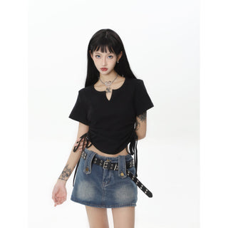 CHGG V-Neck Short Sleeve Spicy Girl T-shirt KT1543
