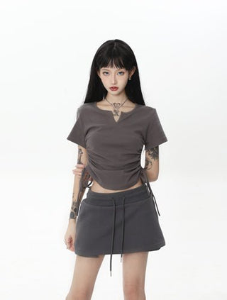CHGG V-Neck Short Sleeve Spicy Girl T-shirt KT1543