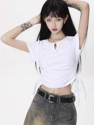 CHGG V-Neck Short Sleeve Spicy Girl T-shirt KT1543