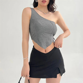 CHIC Irregular Sexy Lanyard Strap Vest Top Spring KT117