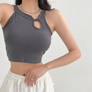 CHIC Sexy Vest with Chest Pad Short Top Spring KT114