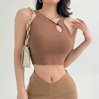 CHIC Sexy Vest with Chest Pad Short Top Spring KT114 - KTchic