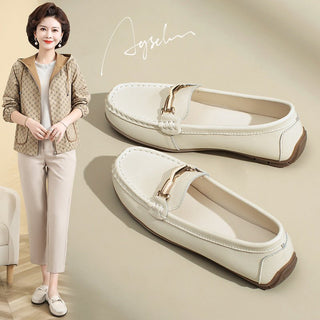 JP Flat Bottom Shallow Mouth Soft Sole Small Leather Shoe KT2577