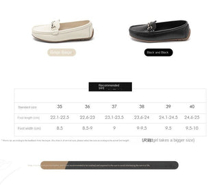 JP Flat Bottom Shallow Mouth Soft Sole Small Leather Shoe KT2577