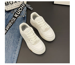 JP Platform Small White Sneakers KT2528 - KTchic