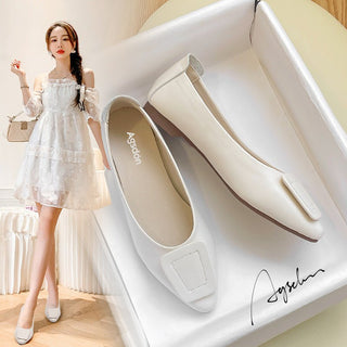 JP Pointed New Thick Heel Soft Sole Single Shoe KT2518