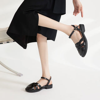 JP Soft-bottom Woven Toe Sandals KT2529