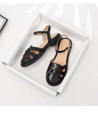 JP Soft-bottom Woven Toe Sandals KT2529