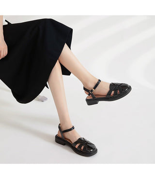 JP Soft-bottom Woven Toe Sandals KT2529