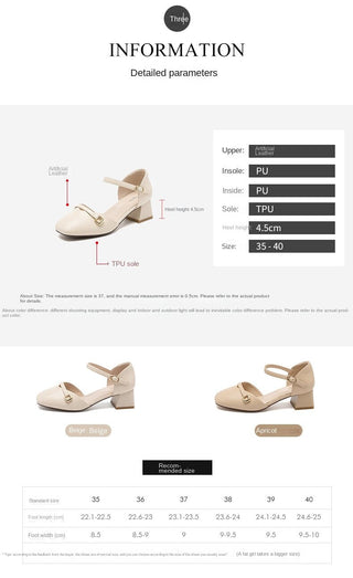 JP Sweet Sandals with Thick Heels and Small High Heels KT2121 - KTchic