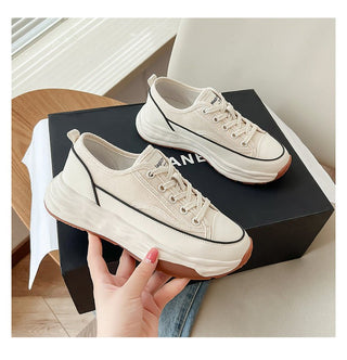 JP Thick-soled Small White Sweet Canvas Shoes KT2240 - KTchic