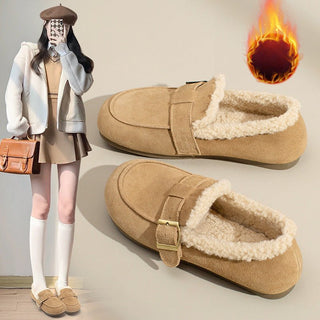 JP Thickened One-pedal Flat Bean Shoes KT2559