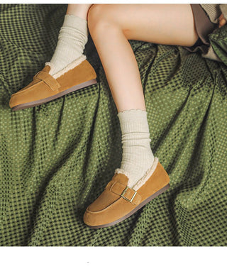 JP Thickened One-pedal Flat Bean Shoes KT2559