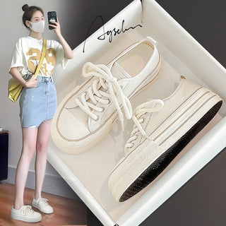 JP Thin Platform Flat Canvas Shoes KT2562
