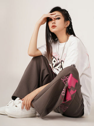 MC Miracle High Street Loose Sport Wide Leg Pants KT1766