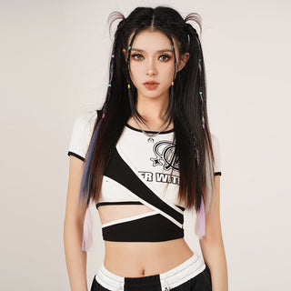 MC Miracle Letter Loose Sports Shirt KT1749
