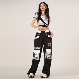 MC Miracle Letter Loose Sports Shirt KT1749