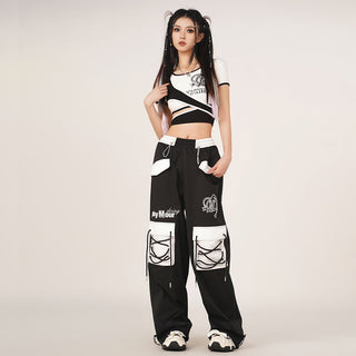 MC Miracle Letter Loose Sports Shirt KT1749