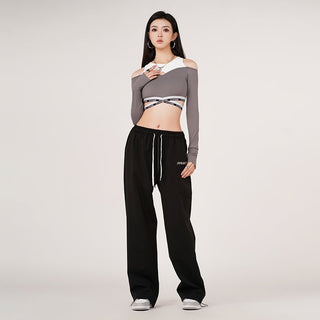MC Miracle Short Backless Long Sleeve Top KT1724