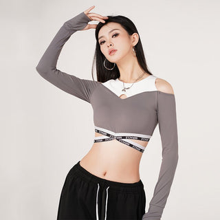 MC Miracle Short Backless Long Sleeve Top KT1724