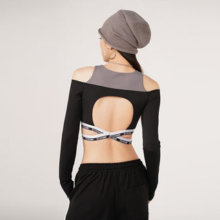 MC Miracle Short Backless Long Sleeve Top KT1724
