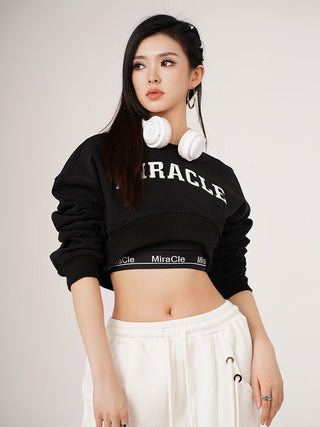MC Miracle Short Open Umbilical Loose Sweater KT1823