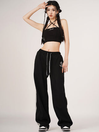 MC Miracle Spicy Girls Sports Straight Leg Wide Leg Pants KT1813
