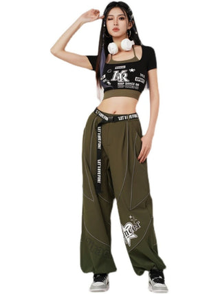MC Miracle Sports Letter Printed Short Sleeve T-shirt KT1742