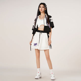 MC Miracle Sports Thin Slim Elastic Skirt Pants KT1791
