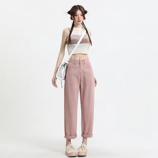 MDH Dirty Pink Loose and Slimming Wide Leg Pant KT1070 - KTchic