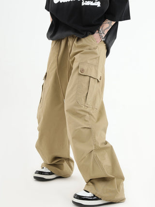 PRLM Couple Drawstring Multi-pocket Casual Pants KT1925