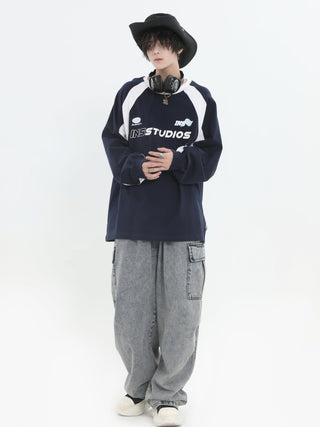 PRLM Couple Long Sleeve Loose Fitting T-shirt KT1955