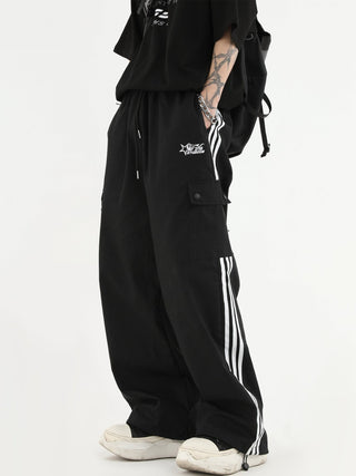 PRLM Couple Side Stripe Casual Pants KT1904