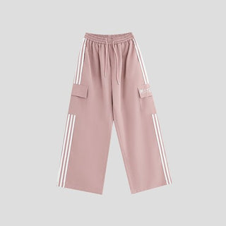 PRLM Couple Side Stripe Work Suit Casual Pants KT1909