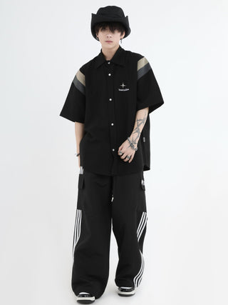 PRLM Couple Side Stripe Work Suit Casual Pants KT1909