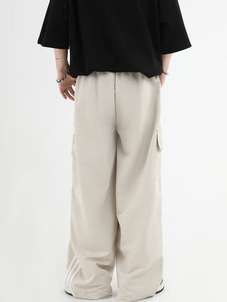 PRLM Couple Side Stripe Work Suit Casual Pants KT1909