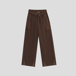 PRLM Couple Straight-leg Cargo Slacks KT1931