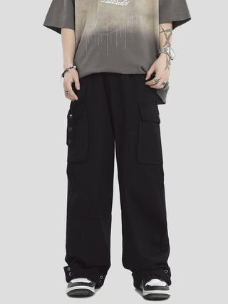 PRLM Couple Straight-leg Cargo Slacks KT1931