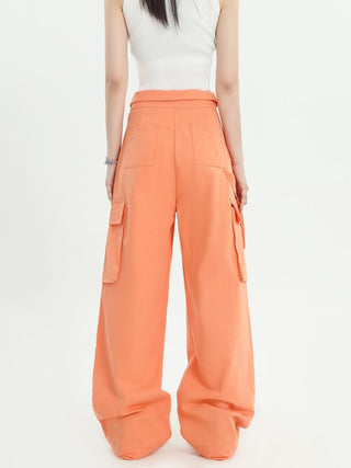 PRLM Couple Straight-leg Cargo Slacks KT1931