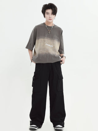 PRLM Couple Straight-leg Cargo Slacks KT1931