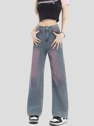 PRLM Graffiti Loose Leg Jeans KT2727