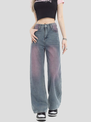 PRLM Graffiti Loose Leg Jeans KT2727