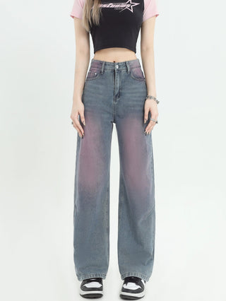PRLM Graffiti Loose Leg Jeans KT2727
