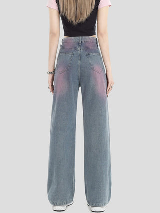 PRLM Graffiti Loose Leg Jeans KT2727