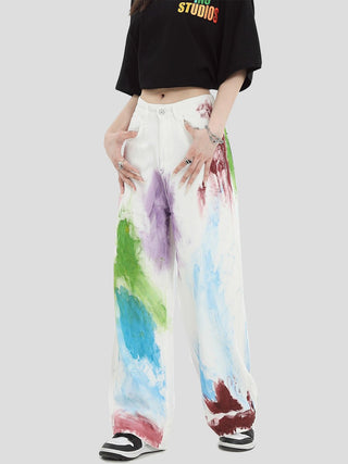 PRLM Graffiti Straight Loose Jeans KT2732