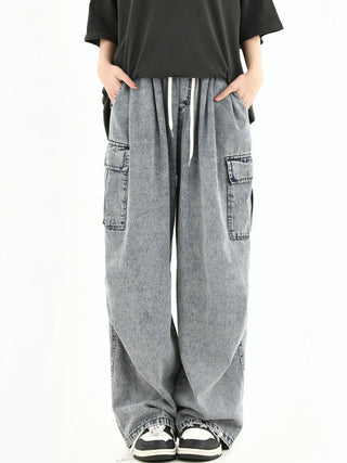 PRLM Jeans Loose Straight Casual Pants KT2715